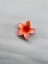 Tekli Turuncu Renk 6 cm Lotus Çiçeği Mandal Toka 1