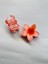 Tekli Turuncu Renk 6 cm Lotus Çiçeği Mandal Toka 2