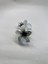 Tekli Gri Renk 6 cm Lotus Çiçeği Mandal Toka 3