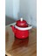 Kahve Demlik Suluk Kettle Çoban Çaydanlık 1.5 Litre Kırmızı Vintage Nostalji Çinko 2