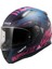 Rapıd 2 Xtreet Mat Mavi-Mor Kapalı Motosiklet Kaskı 1