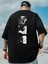 Erkek 3'lü Sırt Baskılı Oversize T-Shirt 1