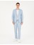 Erkek Açık Mavi Ex. Slim Fit %100 Keten Takım Elbise 50288869-VR003 1