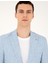 Erkek Açık Mavi Ex. Slim Fit %100 Keten Takım Elbise 50288869-VR003 2