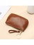 Cüzdan Kart Tutucu Yüksek Kaliteli Birinci Katman Sığır Derisi Malzemesi Düz Renk Stili, Kahverengi (Yurt Dışından) 1