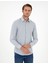 Erkek Indigo Slim Fit Uzun Kollu Gömlek 50297468-VR028 3