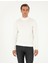 Erkek Ekru Slim Fit Yarım Balıkçı Yaka Basic Triko Kazak 50296548-VR019 1