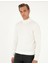 Erkek Ekru Slim Fit Yarım Balıkçı Yaka Basic Triko Kazak 50296548-VR019 3