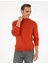Erkek Turuncu Slim Fit Yarım Balıkçı Yaka Basic Triko Kazak 50296548-VR051 3