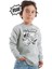Rawr Dino Erkek Çocuk Gri Melanj Sweatshirt 1