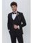 Siyah Armürlü Kırlangıç Yaka Tam Astar Yelekli 6 Drop Slim Fit Dar Kesim Smokin Damatlık 1001225178 1