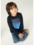04-09 Yaş Erkek Çocuk Siyah - Mavi Renk Blue Black Uzun Kol Sweat 3