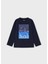04-09 Yaş Erkek Çocuk Siyah - Mavi Renk Blue Black Uzun Kol Sweat 4