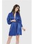 Aria's Closet Saks Kısa Saten Sabahlık 2