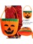 Halloween Balkabağıtemalı Keçe Hediye Şeker Koyma Çantası 16X19 cm 5 Adet 1