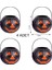 Halloween Siyah Renk Balkabağı Plastik Şeker Toplama Kovası Orta 11X8 cm 4 Adet 1