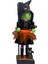 Halloween Cadı Şeklinde Ahşap Fındıkkıran Nutcracker Dekor Süs 26X7 cm 2