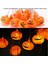 2 mt 10 Ampul Plastik Turuncu Halloween Balkabağı Şekilli Pilli LED Işık Gün Işığı Renk 1