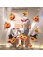 Cam ve Duvar Için Halloween Temalı Plastik Elektrostatik Çıkartma Sticker 11 Parça 1