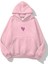 Kapüşonlu Içi Polar No Fear Baskılı Pembe Unisex Oversize Hoodie Sweatshirt 2