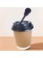 8 Oz Kraft Karton Kapaklı Çubuklu Kaşık Sıcak Içecek Bardağı (Çay ve Kahve) Çift Duvarlı Bardak Dw 1