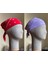 2 Adet %100 Pamuklu Desenli Bandana Klasik Desen Desen Bandana Etnik Desen Bandana 1