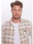 Erkek Slim Fit Dar Kesim Oduncu Tek Cep Kareli Kışlık Gömlek 3