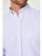 Slim Fit Uzun Kol Çizgili Yaka Düğmeli Erkek Gömlek 4