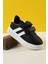 Günlük Hafif Cırtlı Siyah Beyaz Çocuk Spor Ayakkabı Sneaker 1