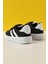 Günlük Hafif Cırtlı Siyah Beyaz Çocuk Spor Ayakkabı Sneaker 4