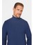 Slim Fit Tam Boğazlı Tüylenme Yapmayan Erkek Lacivert Kazak 3