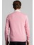 Erkek Slim Fit V Yaka Pamuklu Pembe Triko Kazak 4