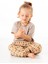 Mini Kids – Brown Flowers Çok Renkli, %100 Pamuk, Paçaları Lastikli Çocuk Balon Pantolon 1