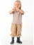 Mini Kids – Brown Flowers Çok Renkli, %100 Pamuk, Paçaları Lastikli Çocuk Balon Pantolon 3