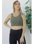 Beli Lastikli Crop Haki - LKS2907.022 1