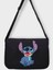 Stitch Tasarım Kalın Bez Tote Bag Siyah Kanvas Postacı Çantası Sokak Tarzı Kore Çanta 2