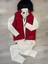 Erkek Siyah Dikey Yaka Pamuklu Comfort Fit Dik Yaka Sweatshirt Jogger Eşofman Takımı 4