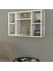 Beyaz Dekoratif Duvar Rafı 80x50x20 cm Dayanıklı Suntalam Malzeme ile Modern Tasarım 1