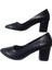 Shoes Kadın Siyah Kısa Topuklu Abiye Ayakkabı NRVNA662-79 2
