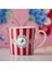 Pip Studio Love Birds Kırmızı/pembe Çizgili Küçük Mug 150 ml 3