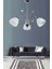 Idil Modern Krom Beyaz Opal Camlı 3 Lü Avize 1