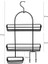 Askılı Metal Duş Rafı Siyah Dayanıklı Modern Tasarım Kolay Temizlenebilir 2