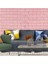 Kendinden Yapışkanlı 3D Duvar Kağıdı Paneli 70X38 cm Pembe 1