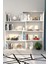 Modern Kitaplık Beyaz 1. Sınıf Suntalam 118x120x20 cm Minimalist Tasarım Ev ve Ofis Kullanımı 2