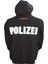 Erkek Kapüşonlu Bağcıklı Kanguru Cepli Fosforlu Yazı Baskılı Siyah Sweatshirt Esk-Plz 4