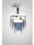 3'lü Zigon Sehpa Seti - Metal Ayaklı, Beyaz PVC Kenar Kaplama, 47-51-55 cm, Salon ve Oturma Odası için Şık ve Fonksiyonel Tasarım 3