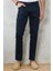 Erkek Lacivert Slim Fit Dar Kesim Pamuklu Esnek Chino Pantolon 1