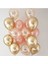 Krom Gold 6 Adet Rose Gold Metalik 6 Adet Gold Konfetili Şeffaf Balon 6 Adet Balon Set 1