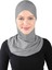 Çapraz Hijab - St 232 Koyu Gri 1
