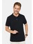 Erkek 5'li Paket Siyah-Gri-Beyaz-Haki-Bordo Slim Fit Dar Kesim Pamuklu Düz Pike Polo Yaka Tişört 2